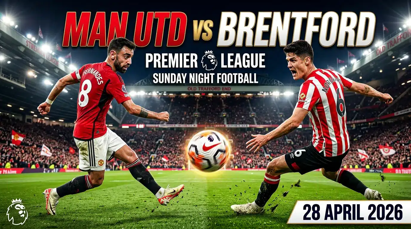 Sân Old Trafford trước trận Manchester United gặp Brentford vòng 34 Premier League 27/4
