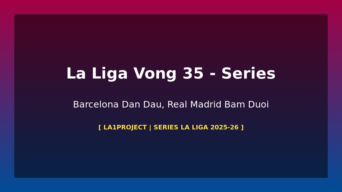 La Liga vong 35 2025-26 Barcelona Real Madrid cuoc dua vo dich series