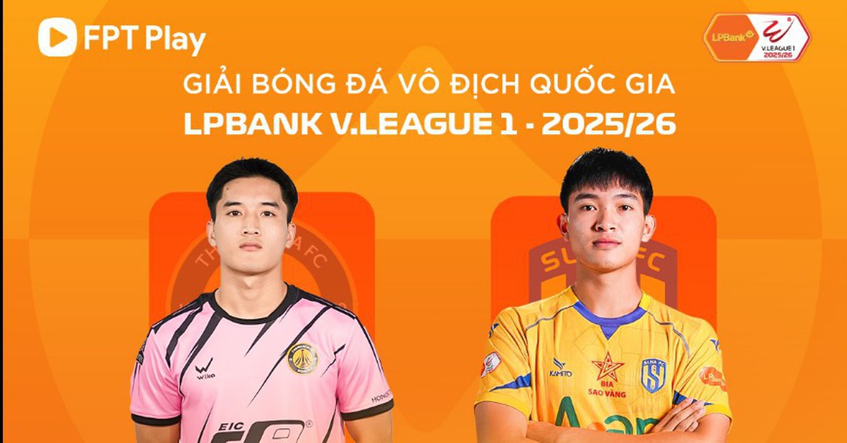 Trận Đông Á Thanh Hóa vs SLNA vòng 19 V-League 2025/26 lúc 18h00 ngày 19/4/2026